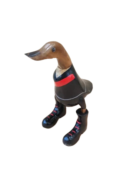 AFL Essendon Wooden Duck 25cm Go Bombers