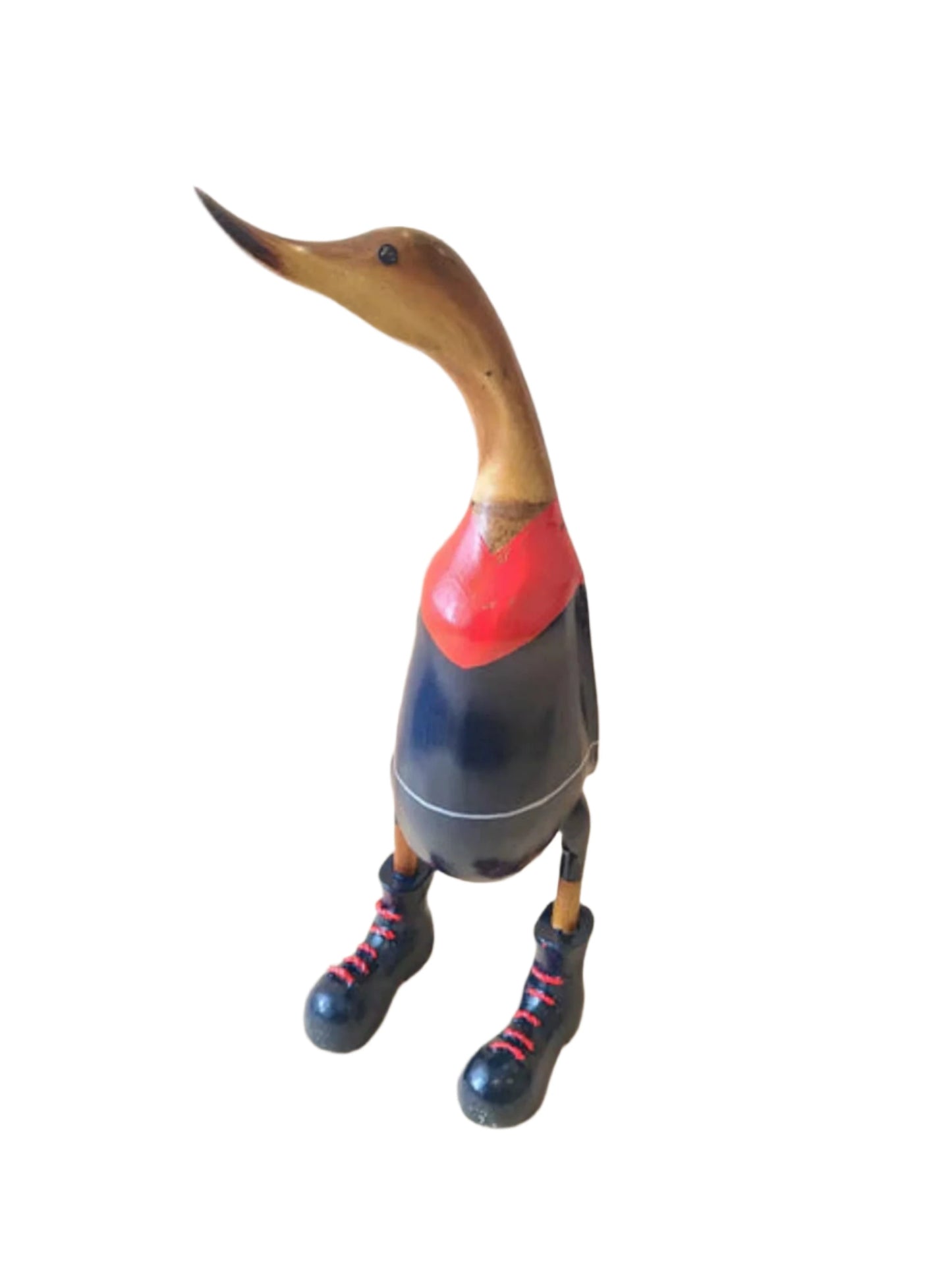 AFL Melbourne 25cm Wooden Duck  Go Demons