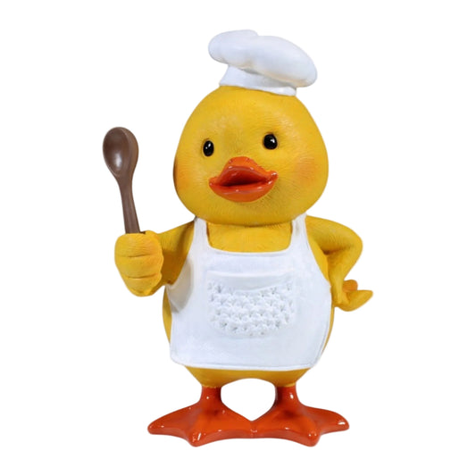 A Duck Standing Baker Holding A Spoon 20cm