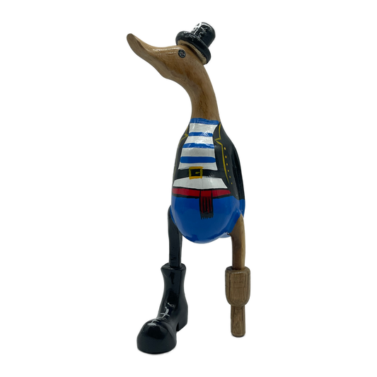 A Duck Wooden Pirate Blue