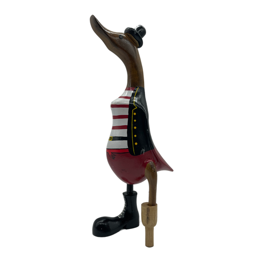 A Duck Wooden Pirate Red