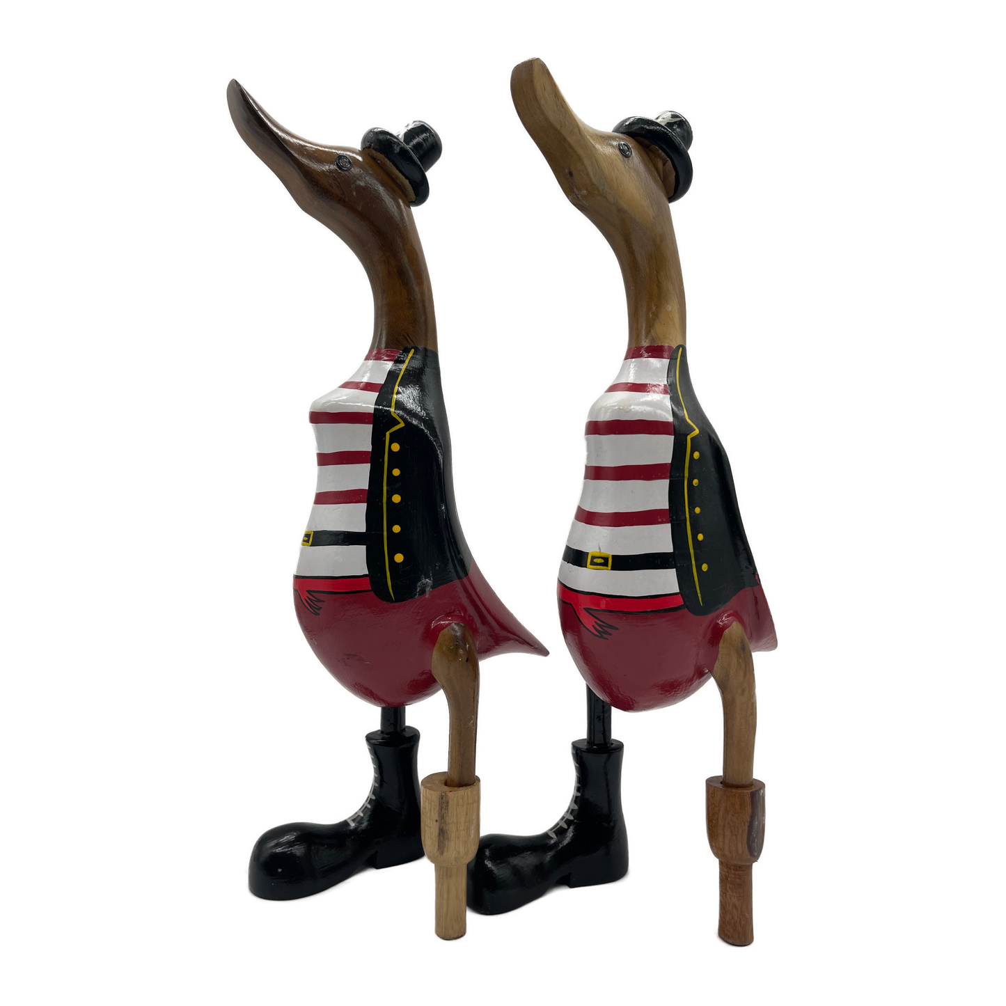 A Duck Wooden Pirate Red