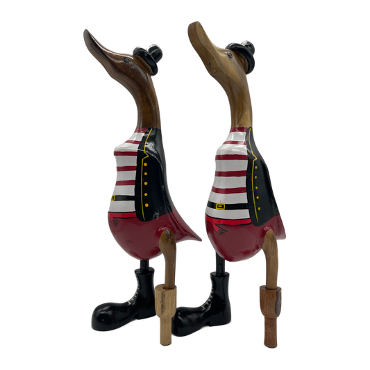A Duck Wooden Pirate Red