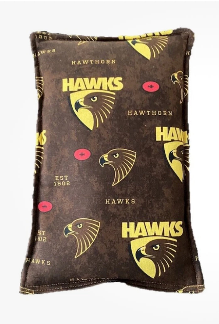 Footy Wheat Bag Heat Packs Hawks