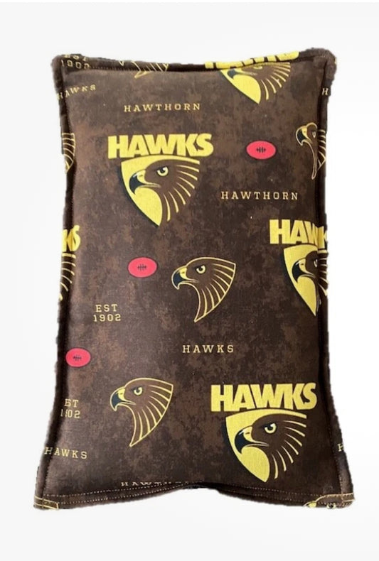 Footy Wheat Bag Heat Packs Hawks