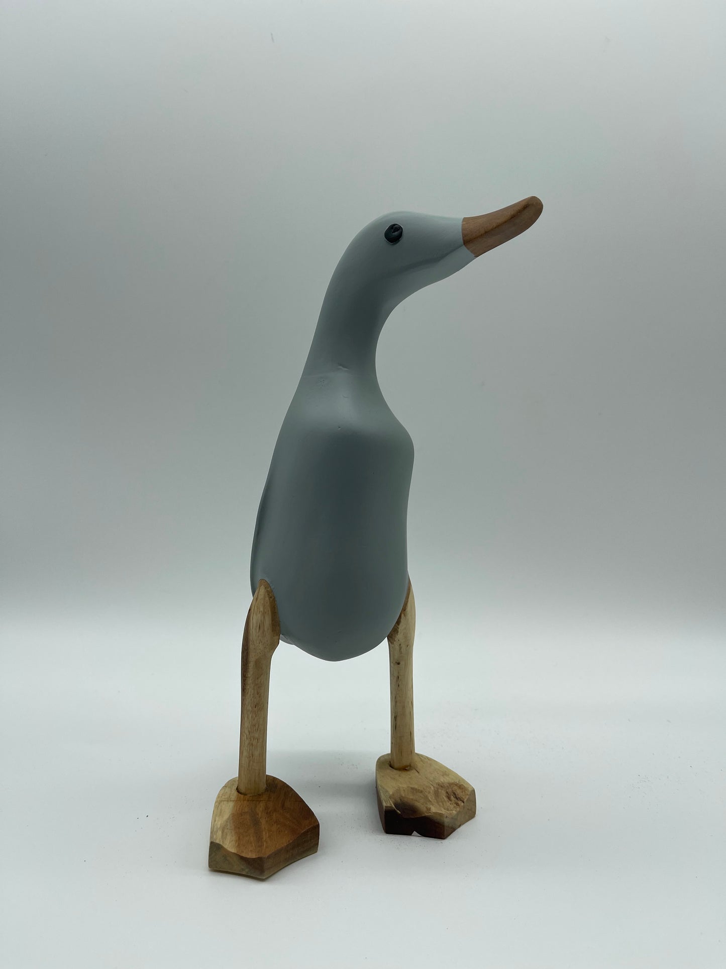 Duck Wooden Grey 3 Sizes