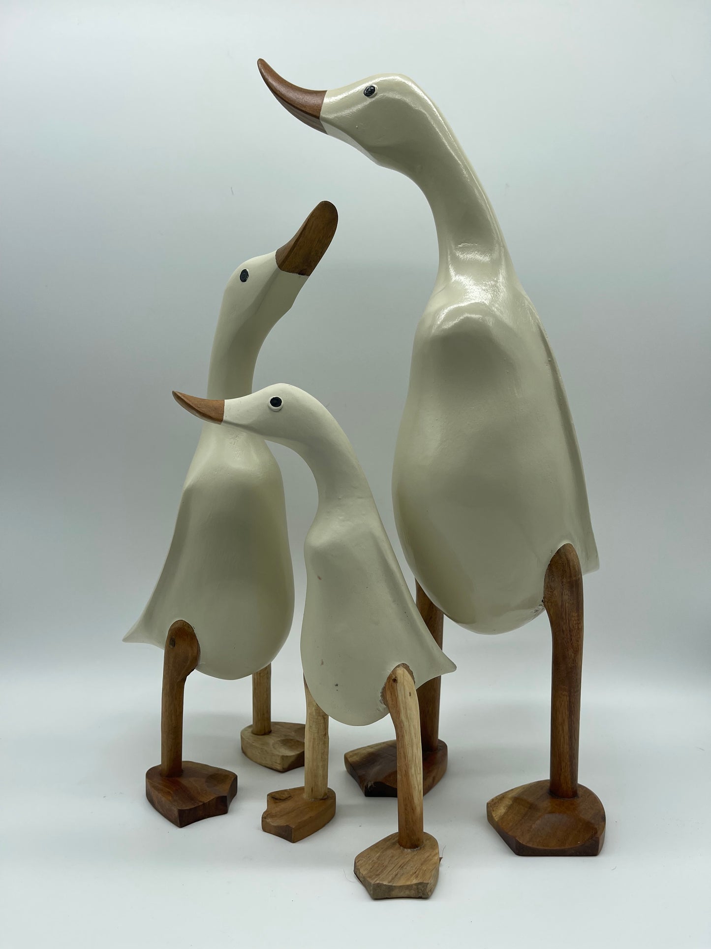 Duck Wooden White 3 Sizes Maria Morris Melinda