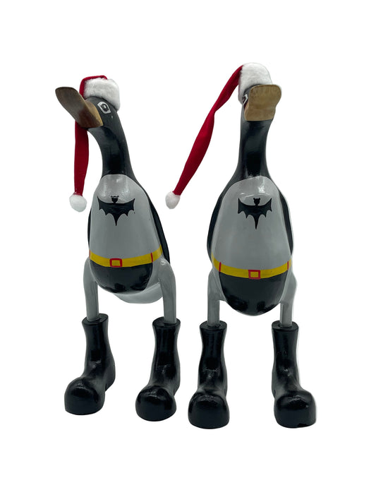 A Duck Wooden Christmas Batman 35cm Injured (Slight Defect)