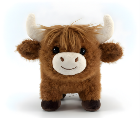 Highland Cow Plush Pencil Case