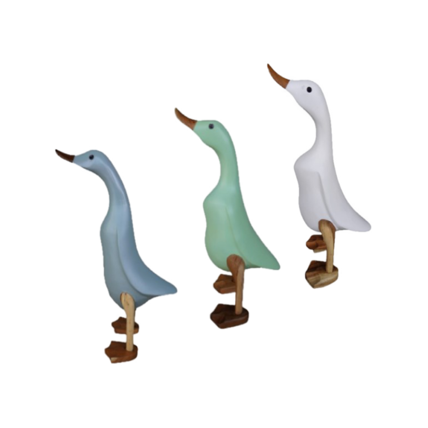 Duck Wooden Green 3 Sizes
