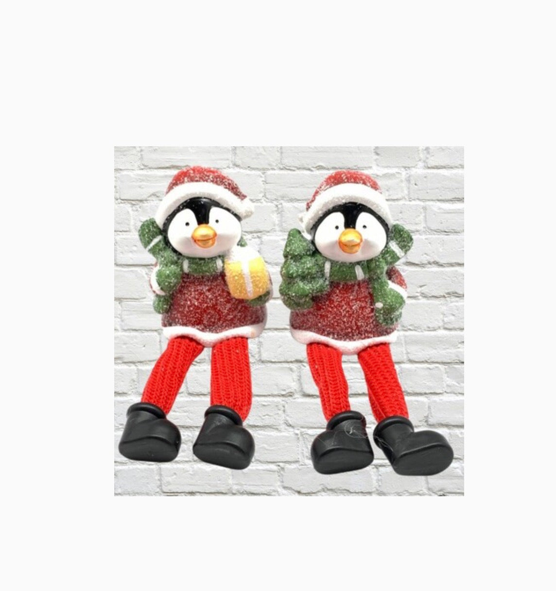 Christmas Penguin Shelf Sitters $10.00 Each