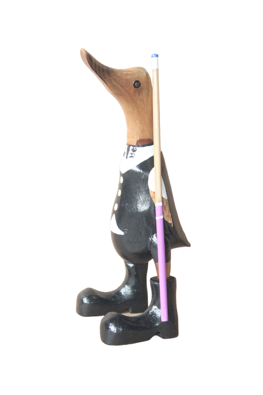 Cool Pool Man Wooden Duck 25cm
