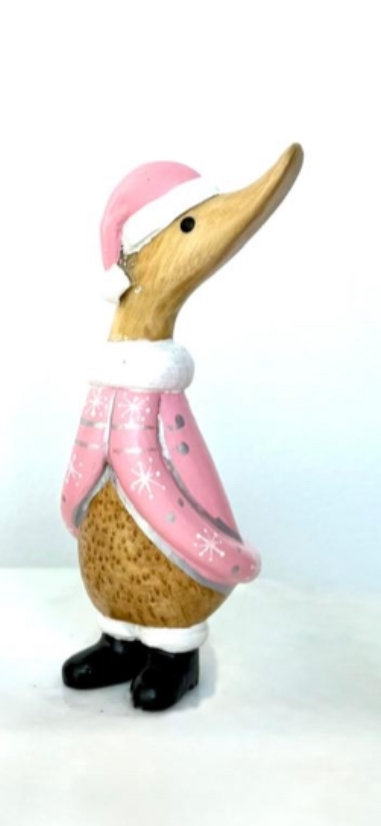 Little Wooden Christmas Ducks Pretty In Pink Or Red