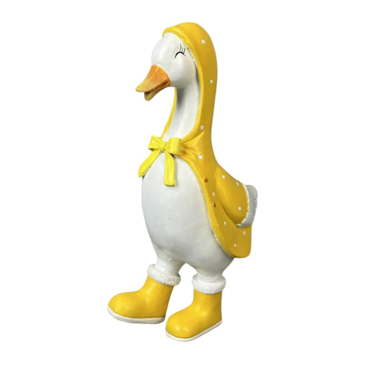 Standing Duck In Raincoat 25cm