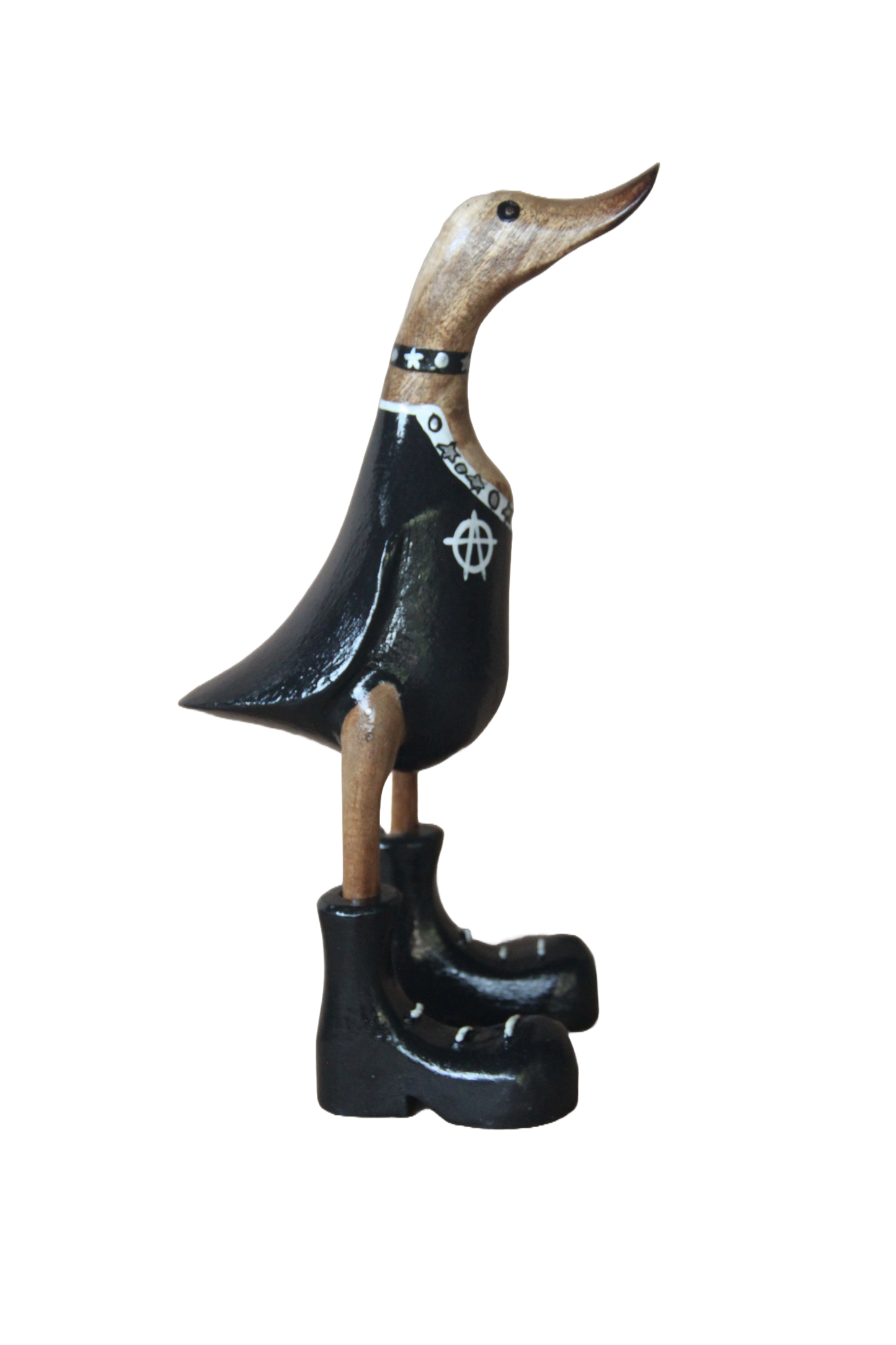 Black Rebel Wooden Duck 25cm