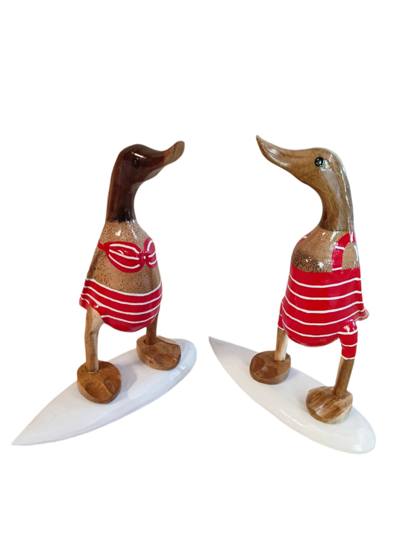 A Wooden Duck Male Or Female  Surfer 25cm