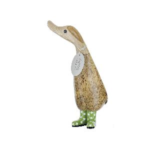 Dcuk Wooden With Spotty Coloured  Welly Boots 18cm
