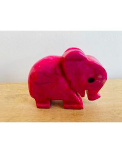 Elephants Coloured Stone