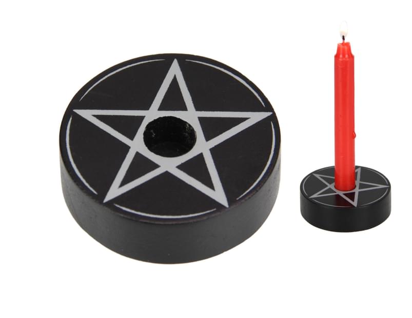 Pentagram Spell Candle Holder