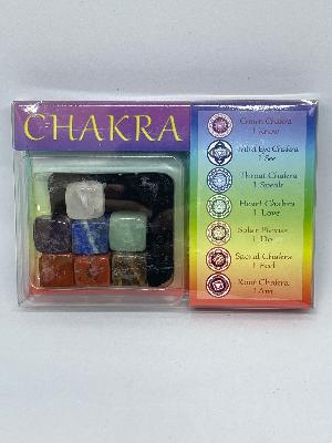 Chakra Stone Set With Little Black  Carry Bag