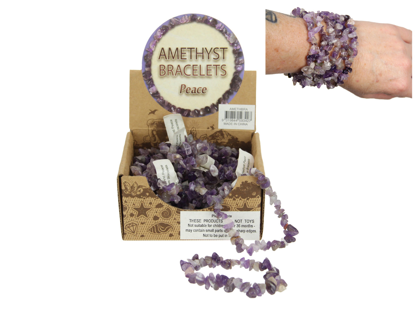 Bracelet : Amethyst Peace Gem