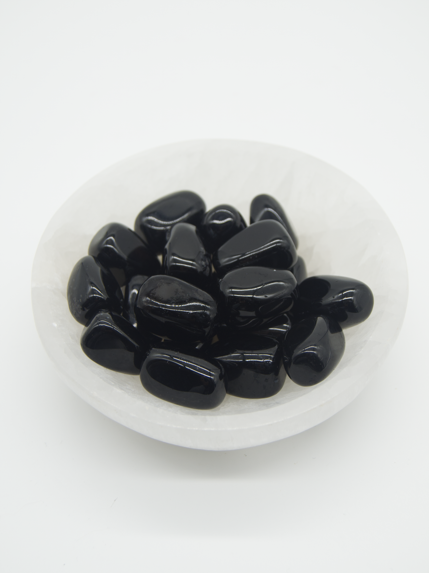 Tumbled Stones Black Agate 3 For $2.00