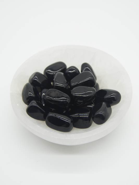 Tumbled Stones Black Agate 3 For $2.00