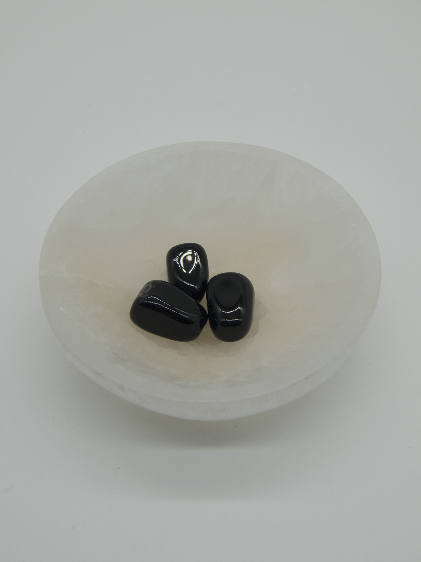 Tumbled Stones Black Agate 3 For $2.00