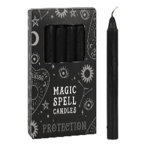 Black Protection Spell Candle *Packet of 12* 10cm