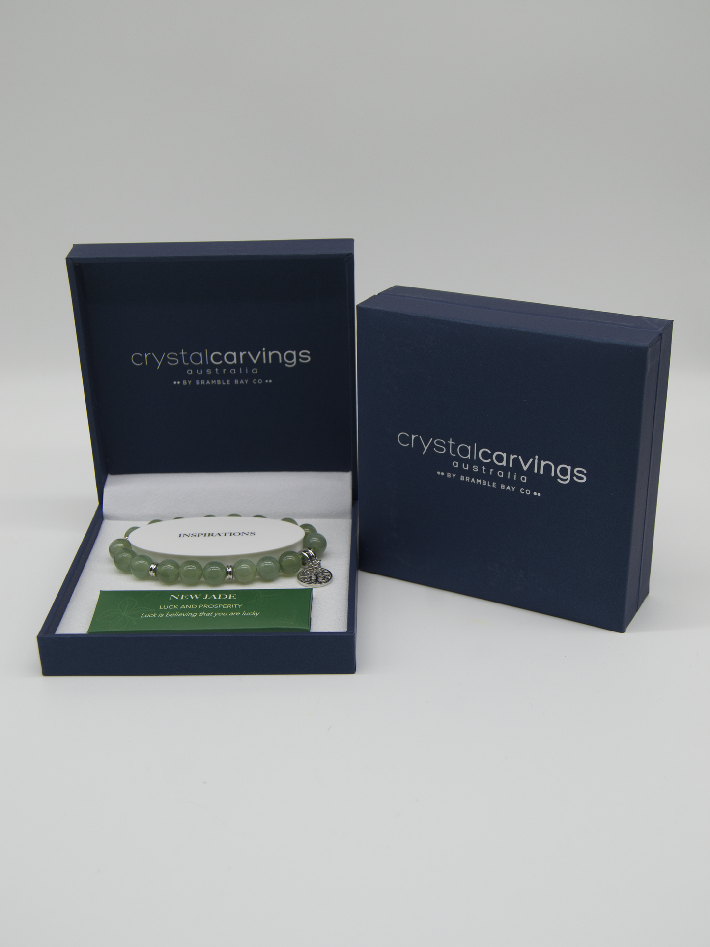 New Jade Tree of Life Inspiration Boxed Charm Bracelet