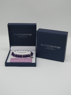Amethyst Tree Of Life  Charm Bracelet