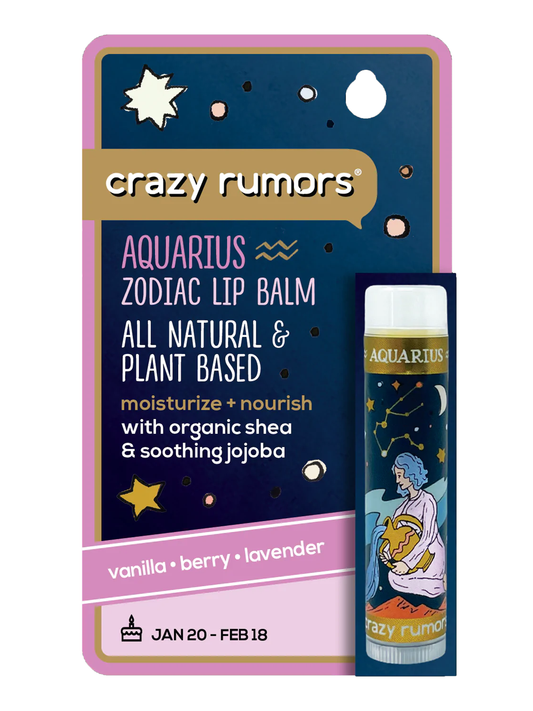 Crazy Rumors - Aquarius, Zodiac Lip Balm