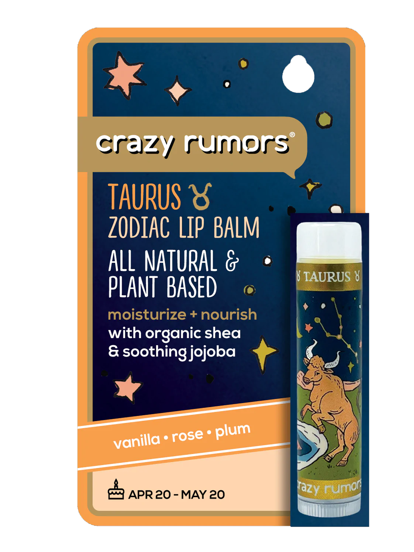 Crazy Rumors - Taurus Zodiac Lip Balm