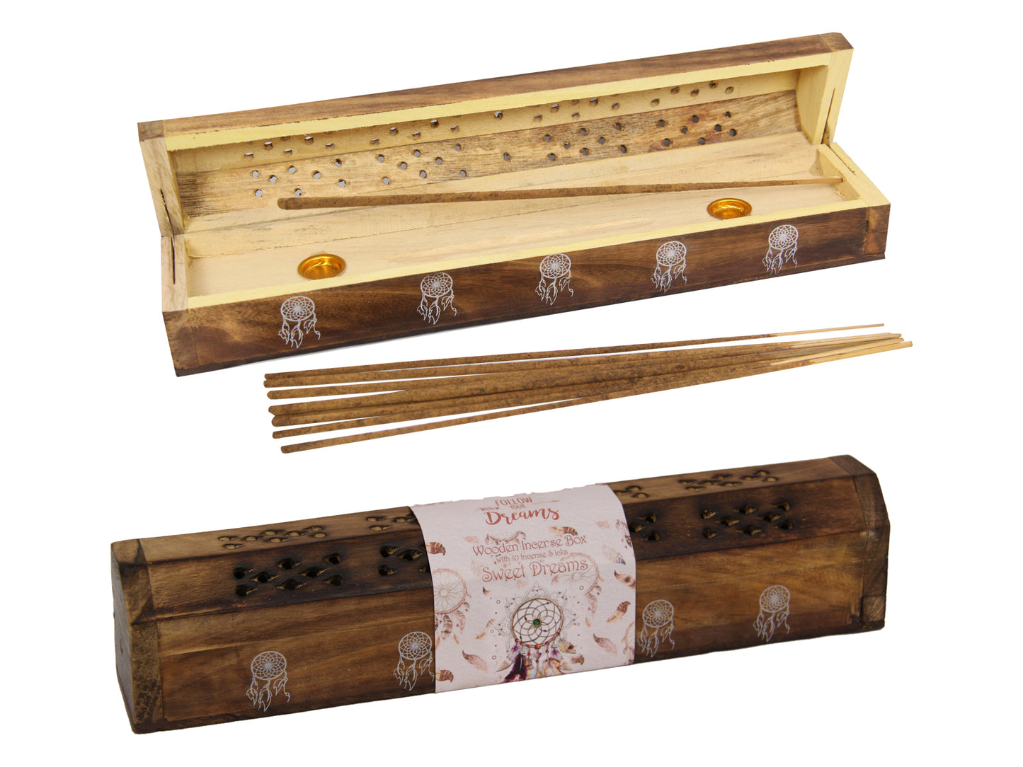 Wooden Incense Holder Follow Your Dreams
