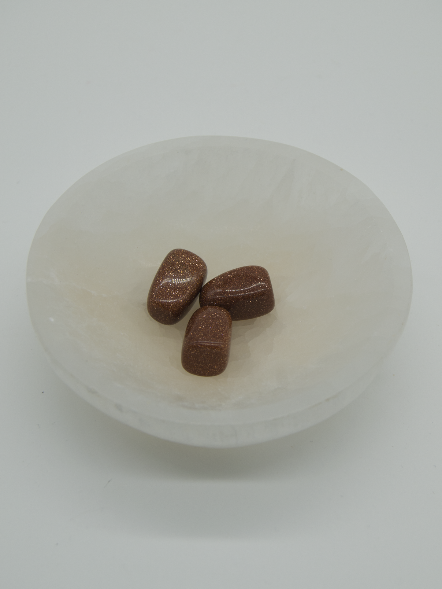 Tumbled Stones Gold Sunstone 3 Stones For $2.00