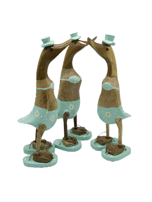 Bamboo Duck Teal Bikini & Flip Flops