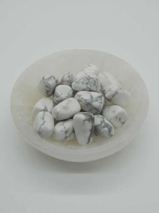 Tumbled Stones White Howlite 3 Stones For $2.00