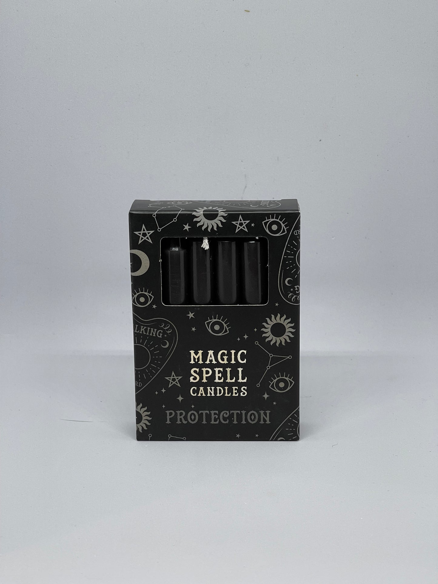 Black Protection Spell Candle *Packet of 12* 10cm