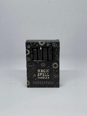 Black Protection Spell Candle *Packet of 12* 10cm