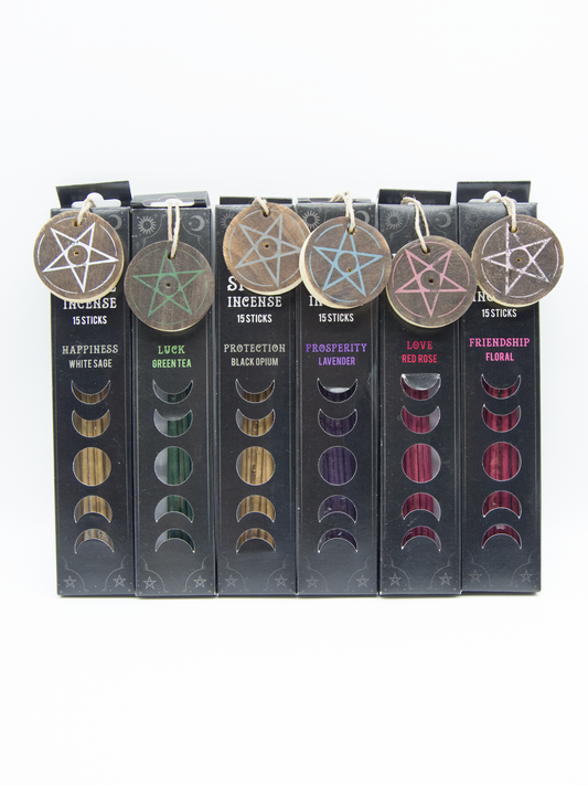 Incense Magic Spell Triple Moon With Holder