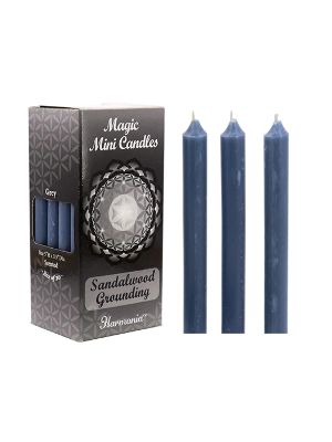 Magic Mini Candles Grey  Sandalwood
