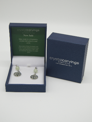 New Jade Tree of Life Earrings