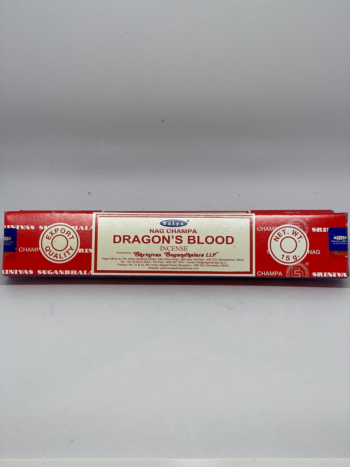 Satya Dragon's Blood  Incense