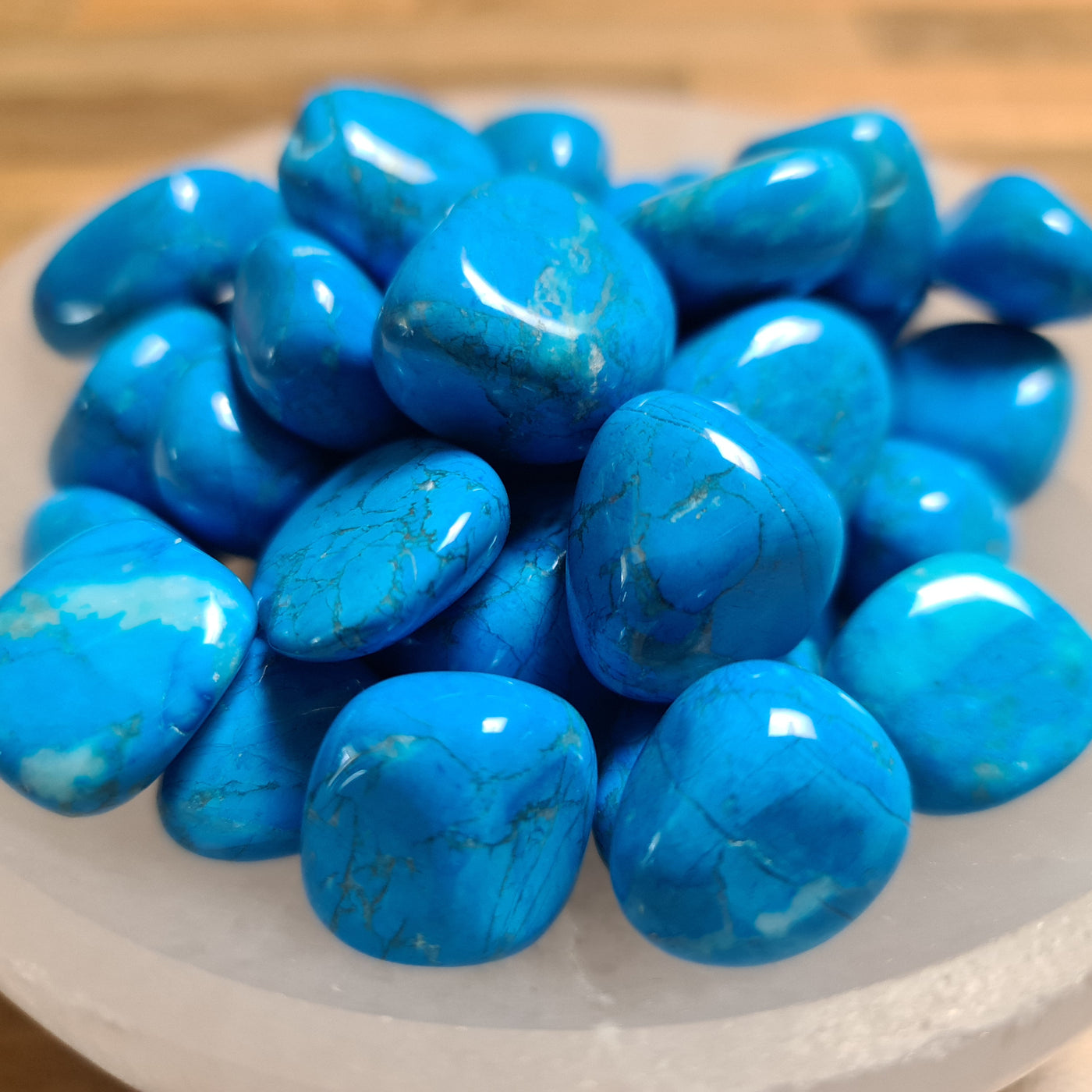 Tumbled Stones Howlite Blue