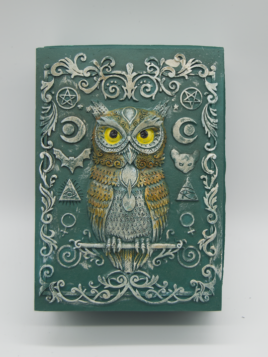 Turquoise Owl of Wisdom Tarot Box